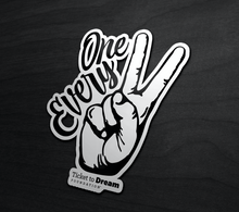 Load image into Gallery viewer, One Every Two Kiss Cut Stickers - Black Outline