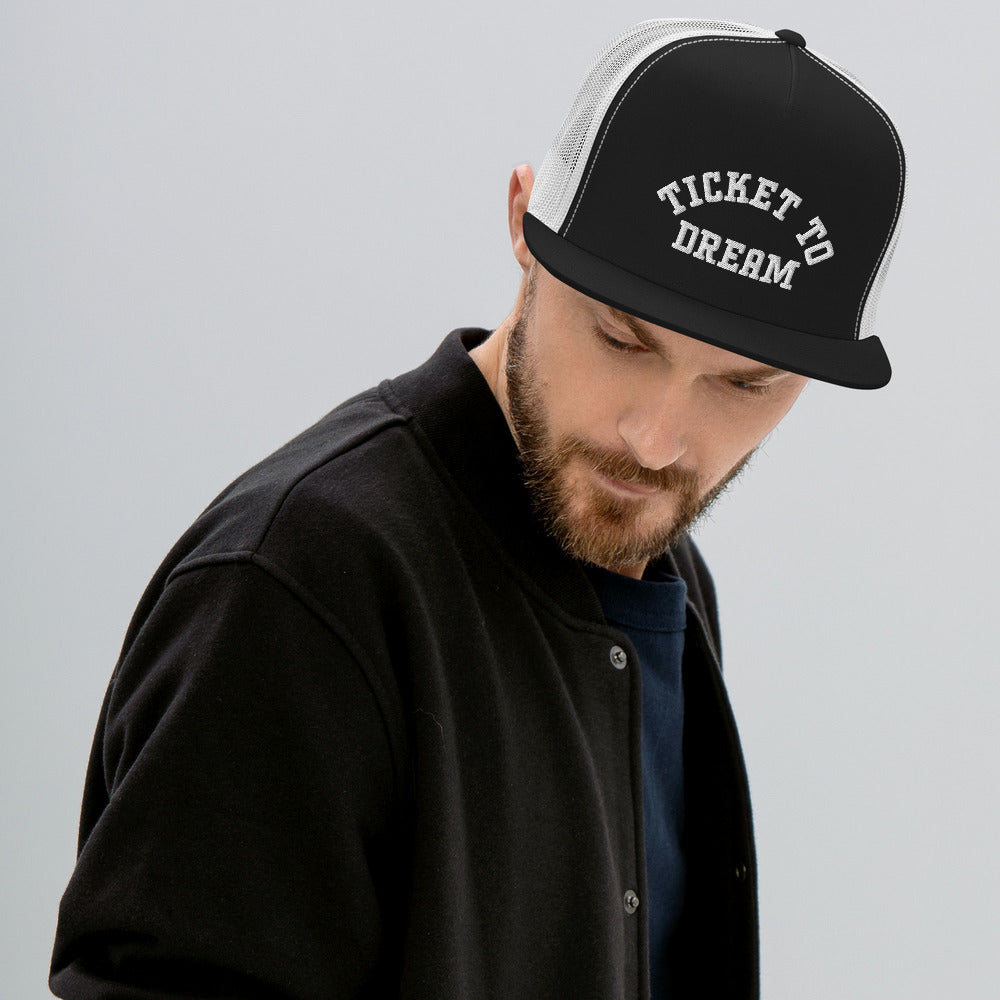 Ticket to Dream Airplane Snapback Trucker Cap