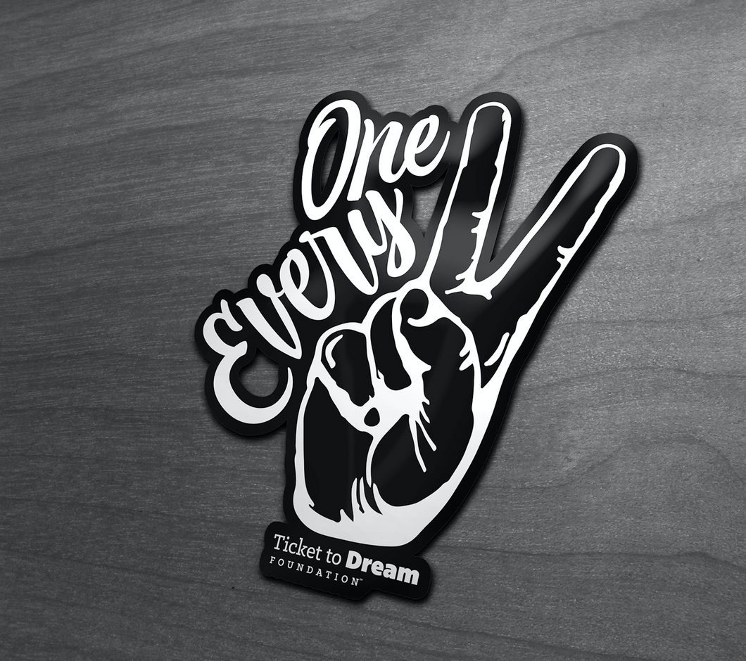 One Every Two Kiss Cut Stickers - Inverted Outline